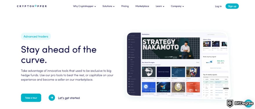 Best Kraken trading bots: Cryptohopper's features for advanced traders.
