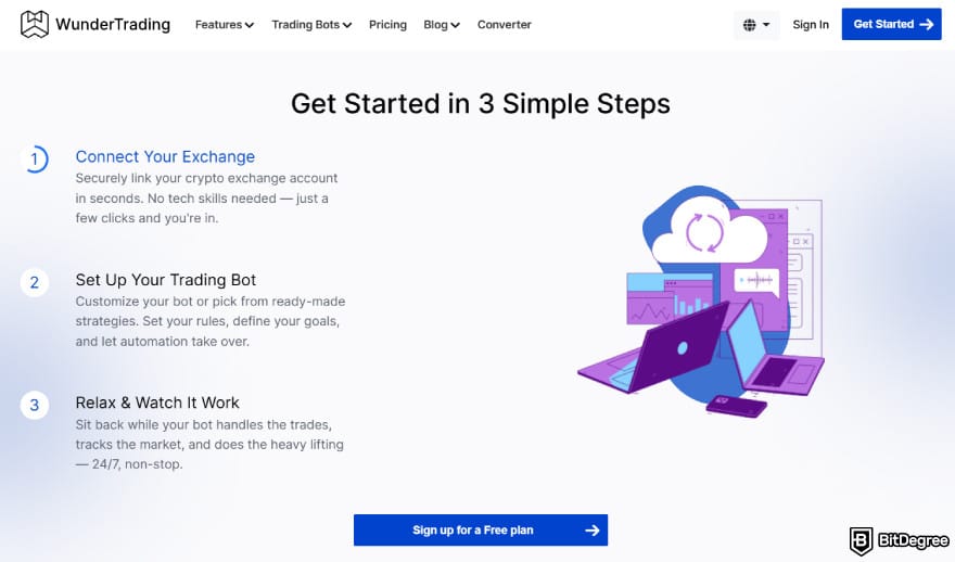 Best Kraken trading bots: WunderTrading's get started tutorial.