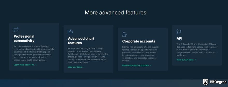 Best meme coin trading platform: advanced features of Bitfinex.