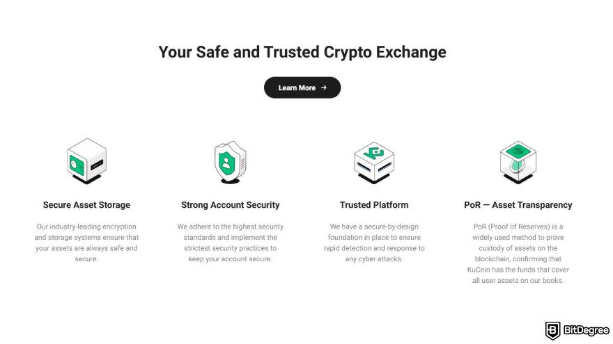 Best meme coin trading platform: KuCoin security protocols.