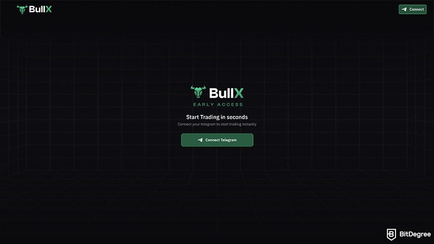 Best meme coin trading tools: BullX homepage.