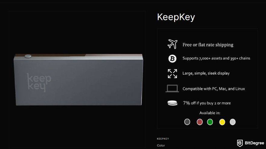 Best meme coin wallet: KeepKey features and perks.