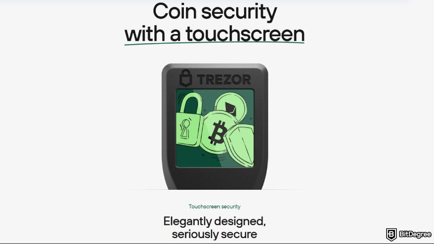 Best meme coin wallet: Trezor Model T touchscreen.