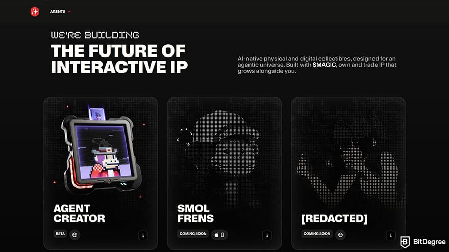 Best metaverse crypto: Treasure homepage.