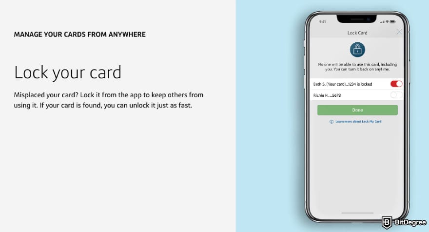 Best mobile bank: the ability to lock your card on the Capital One app.