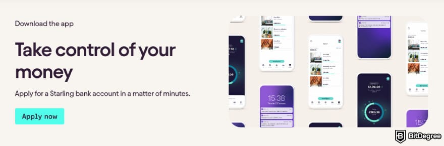 Best mobile bank: Starling mobile app.