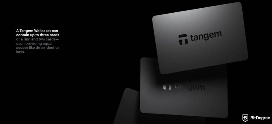 Best mobile crypto wallet: description for the Tangem Wallet set.