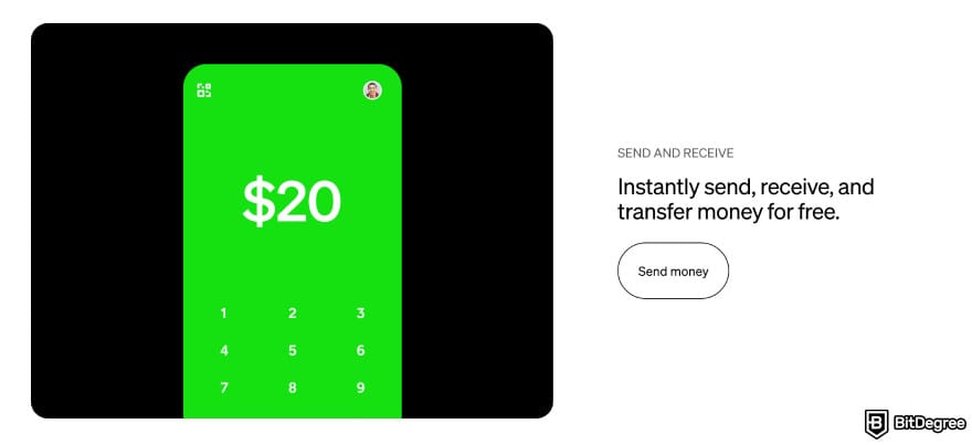 Best money transfer app: sending money with Cash App.
