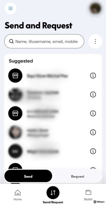 Best money transfer app: PayPal Send/Request feature.