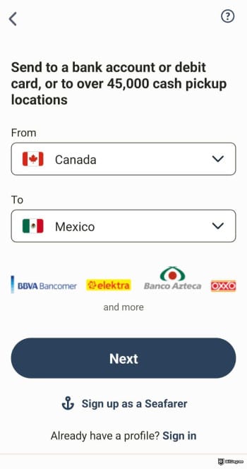 Best money transfer app: the Remitly app.