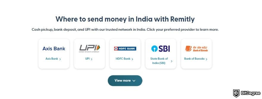 Best money transfer to India: a list of Indian banks partnering with Remitly.