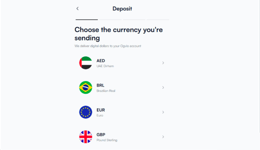 Best money transfer to Nigeria from UK: choose which currency to add on Ogvio.