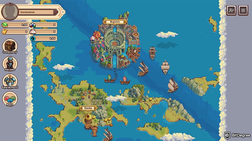 Best NFT games: DeFi Kingdoms gameplay.