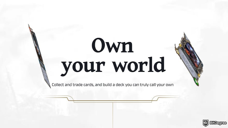 Best NFT games: Gods Unchained collect and trade cards.
