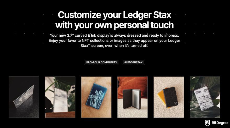 Best NFT wallet: Ledger Stax.