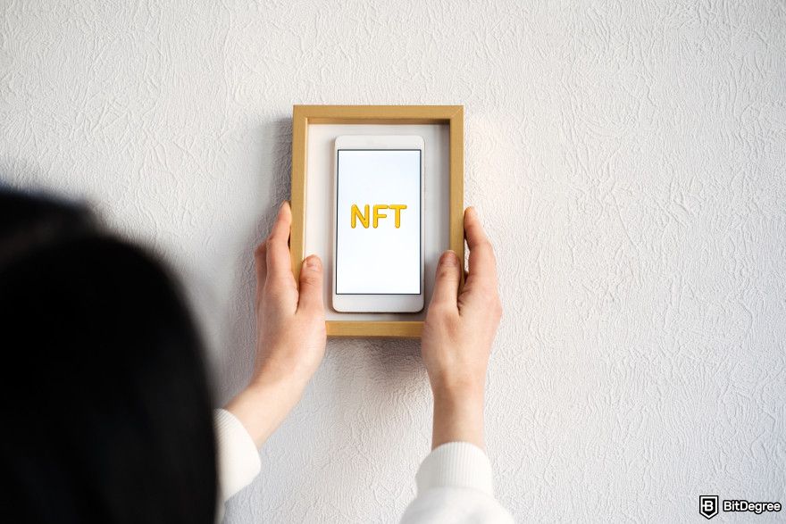 Best NFT wallet: NFT in a frame.