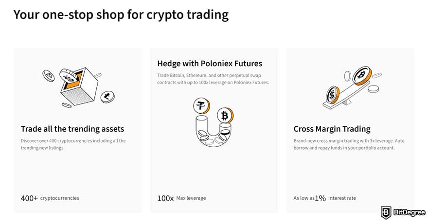 Best no-KYC crypto exchange: Poloniex features. Best no-KYC crypto exchange: Poloniex features.