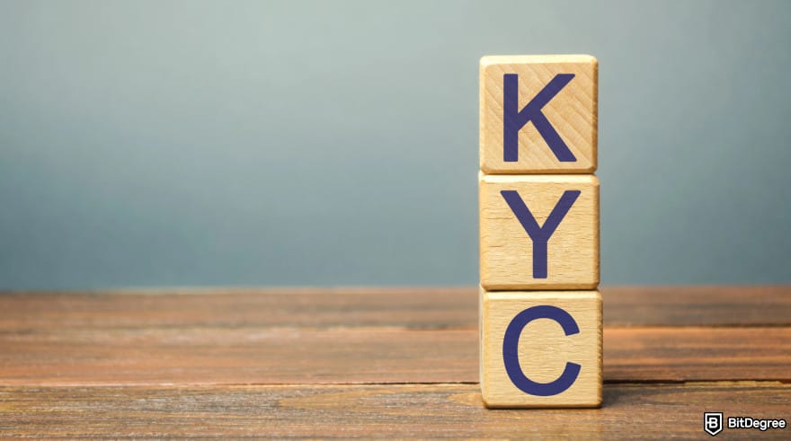Best no-KYC crypto exchange: wooden blocks spelling out "KYC".