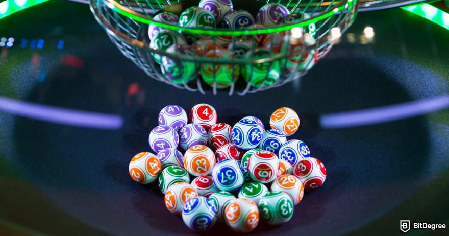 Best online raffle sites: a bowl with lottery balls.