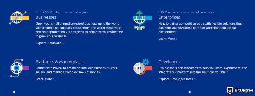 Best payment processor: audiences to which PayPal caters.