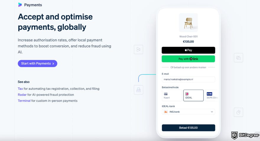 Best payment processor: Stripe Payments.