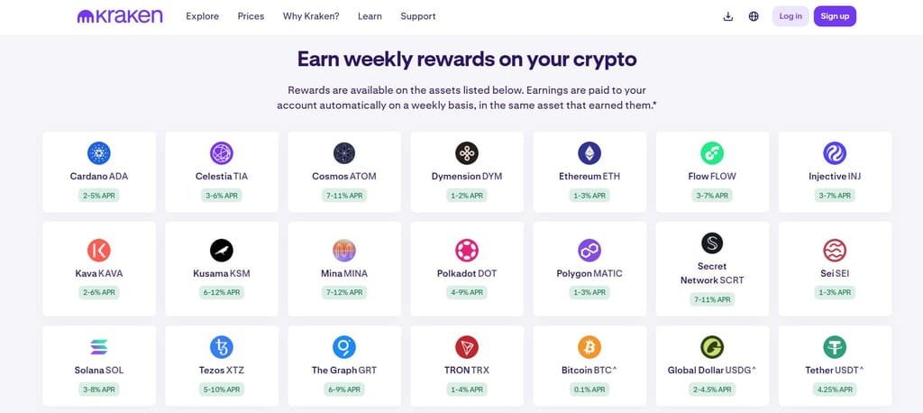 Best place to stake Solana: the available crypto to stake on Kraken.