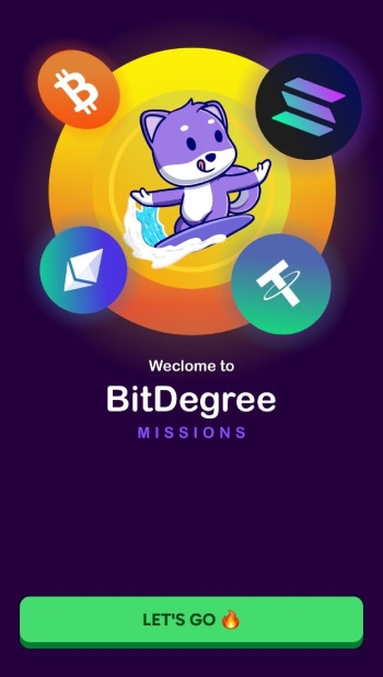 Best play-to-earn apps: BitDegree Missions.