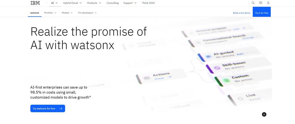 Best product management courses: the IBM Watsonx website.