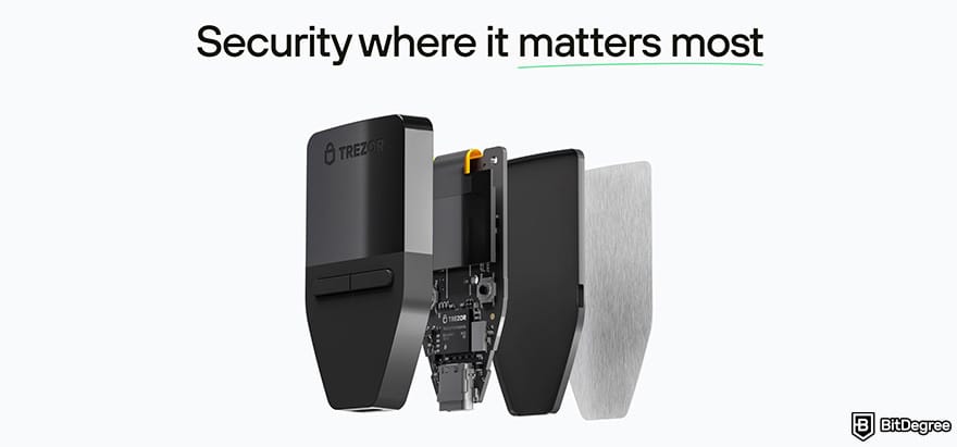Best Ripple wallet: Trezor Safe 3.