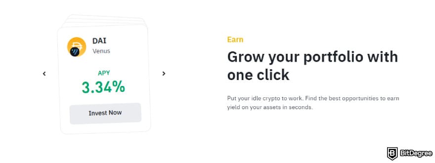 Best Shiba Inu wallet: Binance Earn.