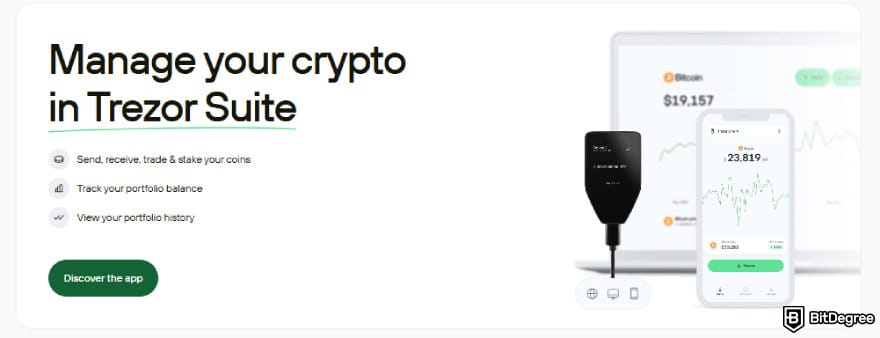 Best Shiba Inu wallet: Trezor Suite.