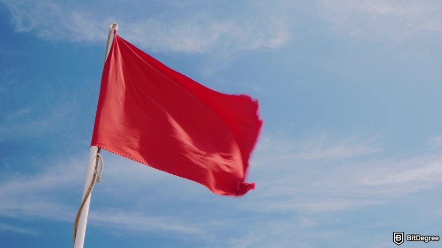 Best Solana airdrops: red flag.