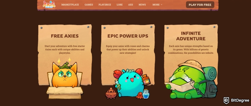 Best Solana games: Axie Infinity's features.