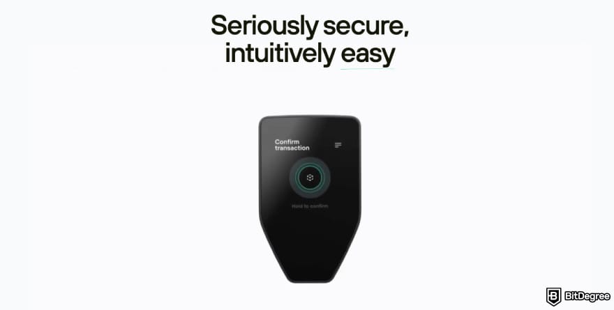 Best Solana wallet: a screenshot of Trezor Safe 5.
