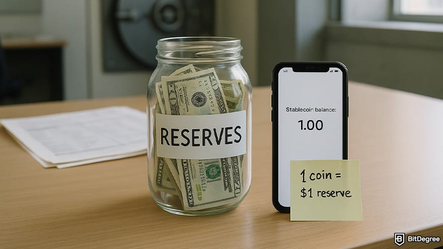 Best stablecoin: illustration of stablecoins reserves.