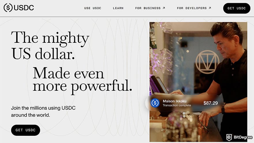 Best stablecoin: USDC Coin page.