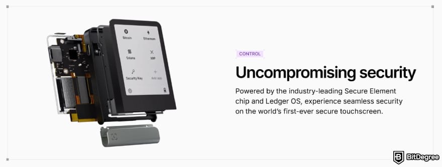 Best Sui wallet: Ledger Flex's uncompromising security.