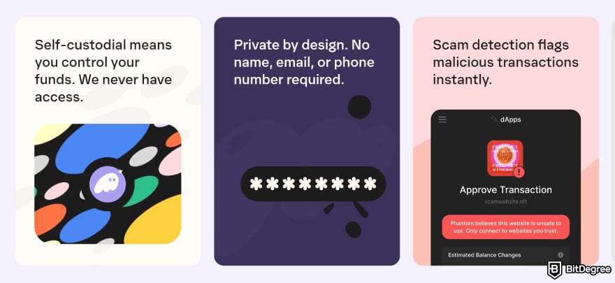 Best Sui wallet: Phantom Wallet's security.