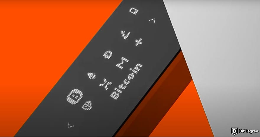 Best Tezos wallet: a screenshot of Ledger Nano X display.