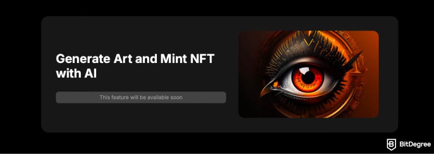 Best Tezos wallet: a screenshot of Temple Wallet's upcoming NFT feature.