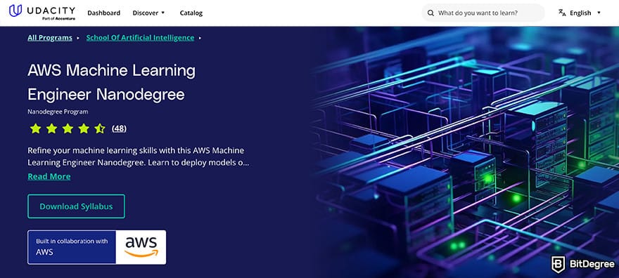 Best Udacity courses: AWS machine learning engineer nanodegree.