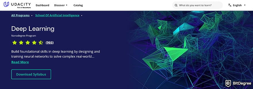 Best Udacity courses: deep learning nanodegree program.