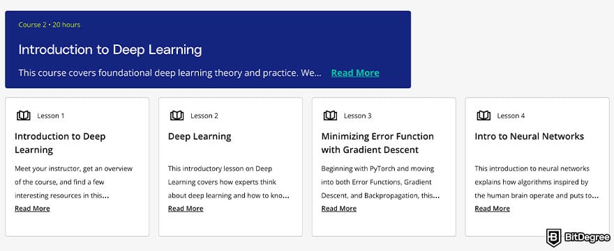 Best Udacity courses: introduction to deep learning.