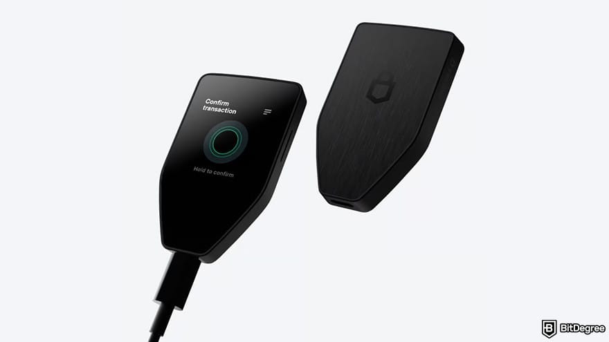 Best Verge wallet: Trezor Safe 5 wallet.