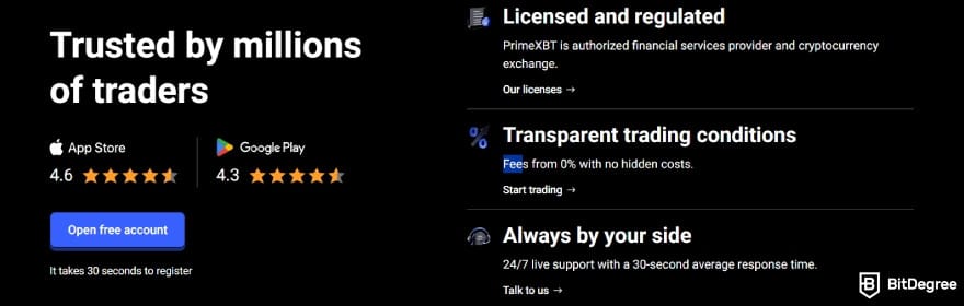 Best way to send money anonymously: PrimeXBT platform highlights.