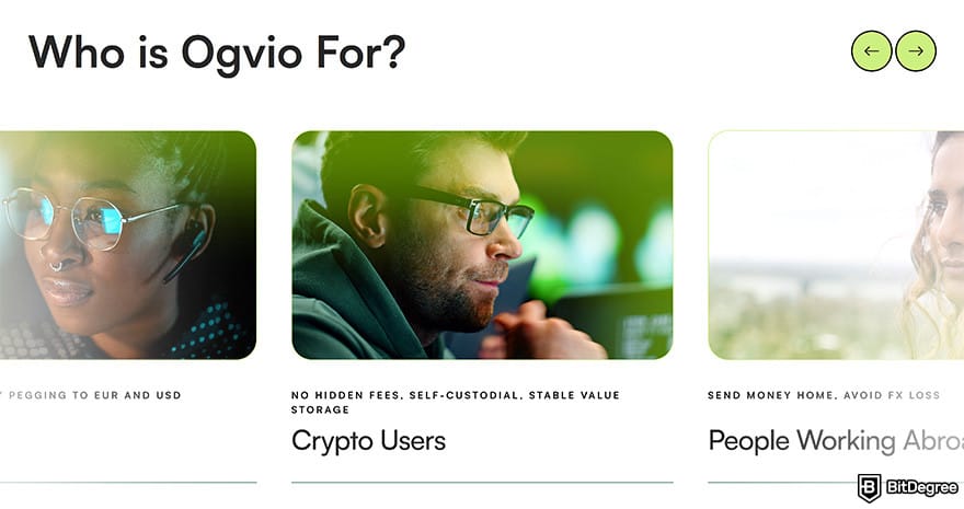 Best way to send money to Australia: Ogvio is for crypto users banner.