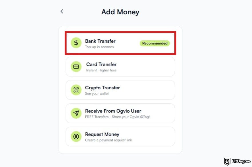 Best way to send money to Belgium: a list of available deposit methods on Ogvio.