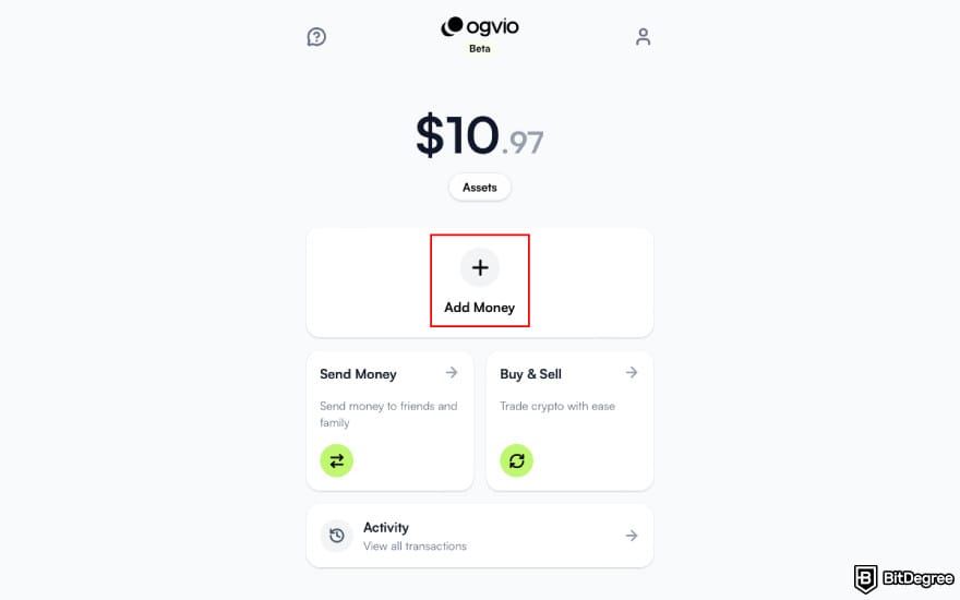 Best way to send money to Brazil: click [Add Money].