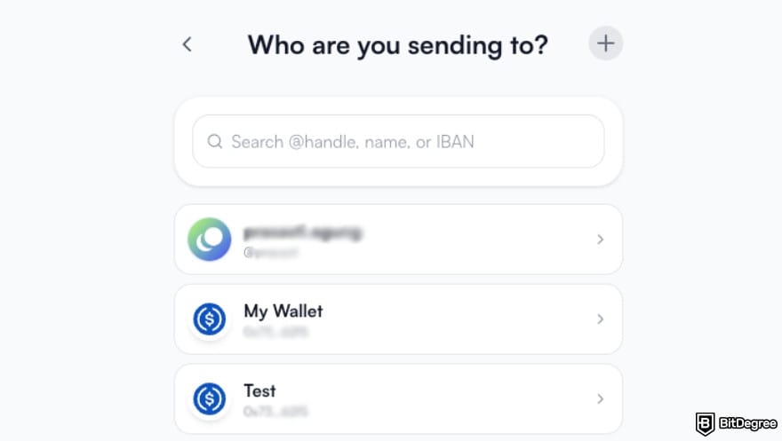 Best way to send money to Brazil: picking the recipient to send money to.