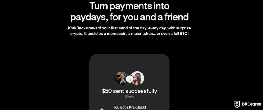 Best way to send money to Canada: KrakBack rewards.